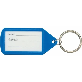 Image of Blue Plastic Key Rings (Pk-50) - Matlock