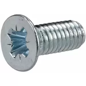 Image of R-tech - 337074 Pozi Countersunk Machine Screws bzp M4 10mm - Pack Of 100