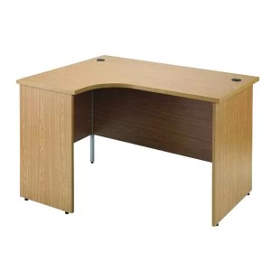 Image of Jemini Oak Left Hand Panel End Radial Desk 1800mm KF838070