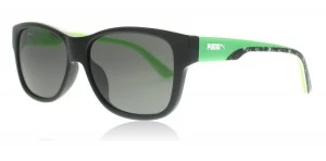 Image of Puma PU0004S Sunglasses Black Green Smoke 003 49mm