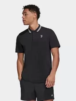 Image of adidas Juventus Polo Shirt, Black Size M Men