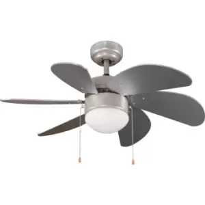 Image of Tabit 6 Blade Ceiling Fan 84cm Silver