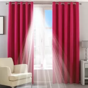 Image of Twilight Thermal Blackout Eyelet Curtains Pink / 229 x 229cm
