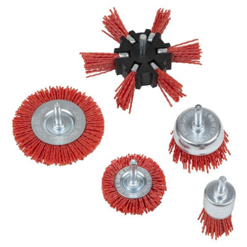 Image of Sealey 5 Piece Nylon Filament Brush Set NFBS05