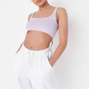 Image of Missguided Petite Scoop Neck Bralet - Purple