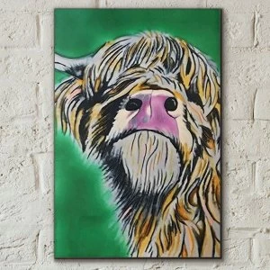 Image of Tile 8x12 Och Aye The Moo By S Fenner Wall Art