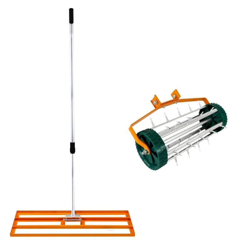 Image of T-Mech 100cm Lawn Leveller & Aerator - Orange 213843