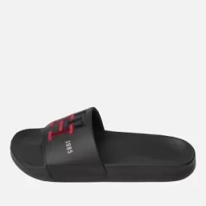 Image of Tommy Hilfiger Th Embroidery Logo Pool Sliders - UK 8
