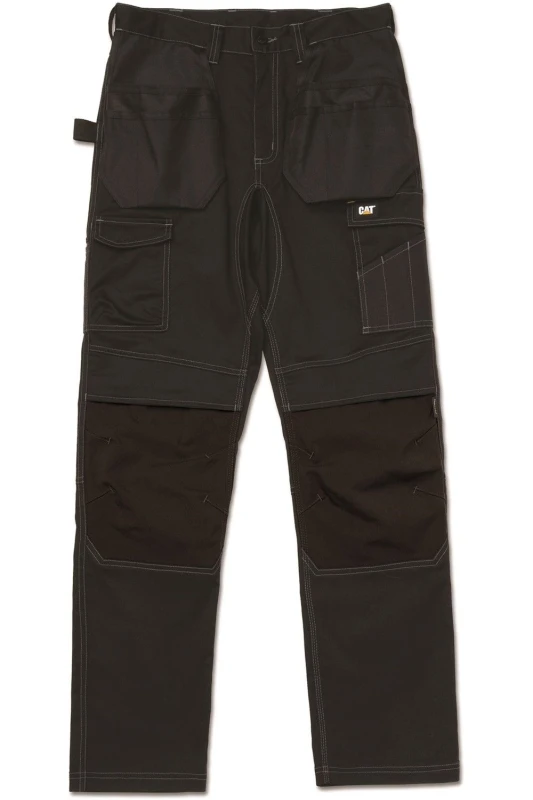 Image of Caterpillar Essential Knee Pocket Stretch Holster Trouser Grey