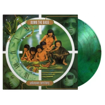 Image of Bomb The Bass - Unknown Territory Limited Edition Green & Black Swirled Vinyl
