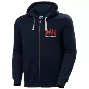Image of Helly Hansen Mens Hh Logo Full Zip Hoodie Navy S
