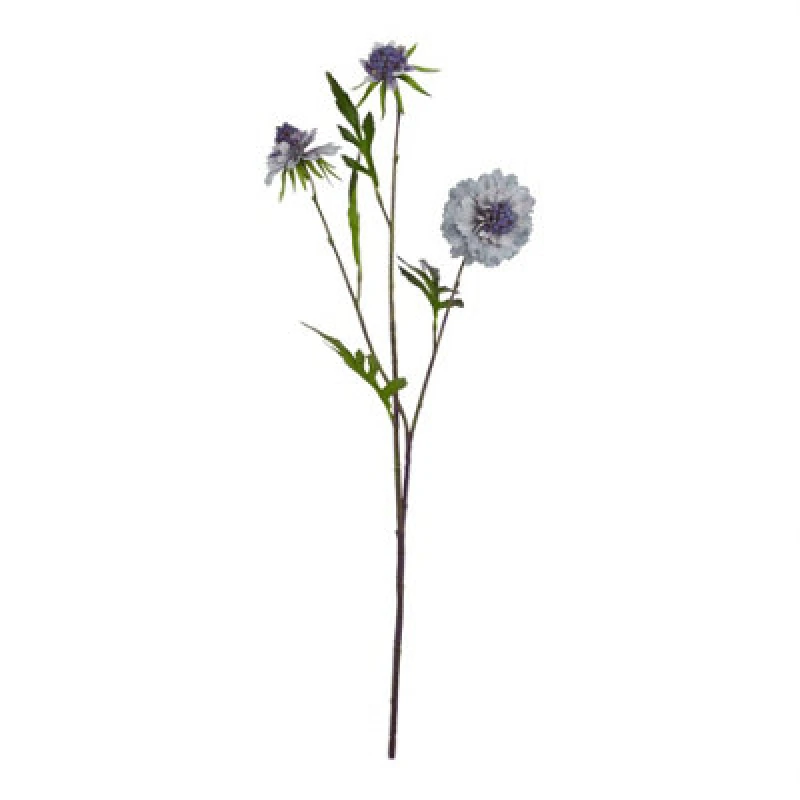 Image of Love Lace Pale Blue Scabious Stem Artificial Flower Blue