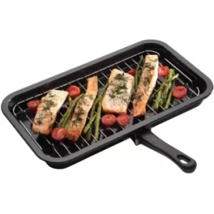 Image of KitchenCraft KitchenCraft Non-Stick Enamel Grill Pan 40x23cm