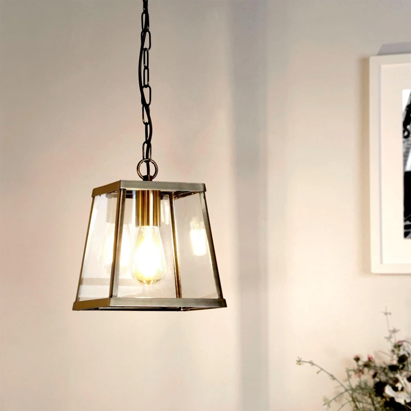 Image of SO'HOME 1-Light Industrial Pendant in Brass Antique Brass ONE SIZE