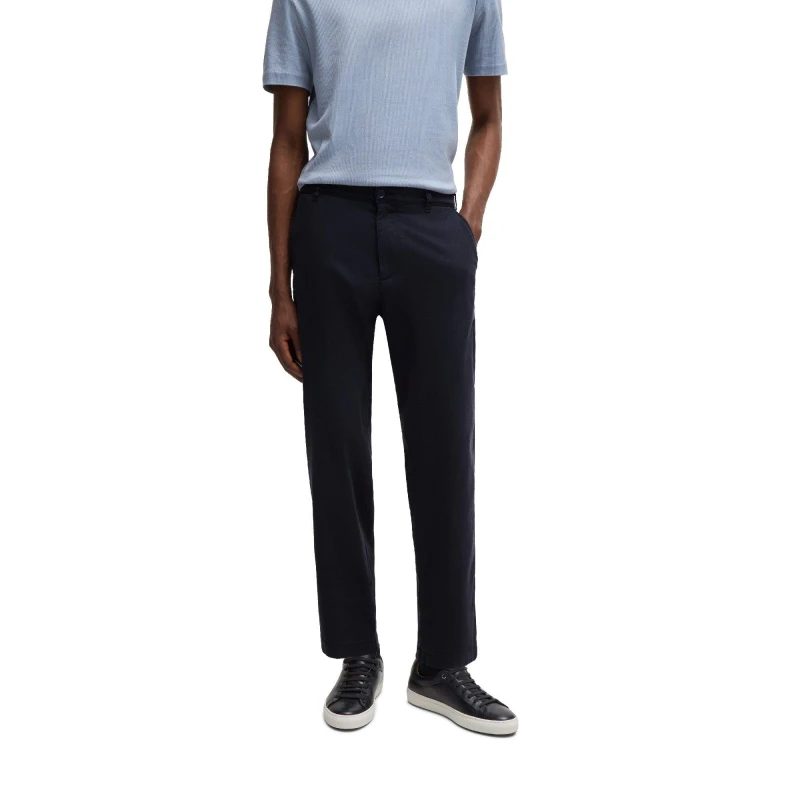 Image of Boss Mens C Perin Cw Straight Leg Trouser Dark Blue male 30