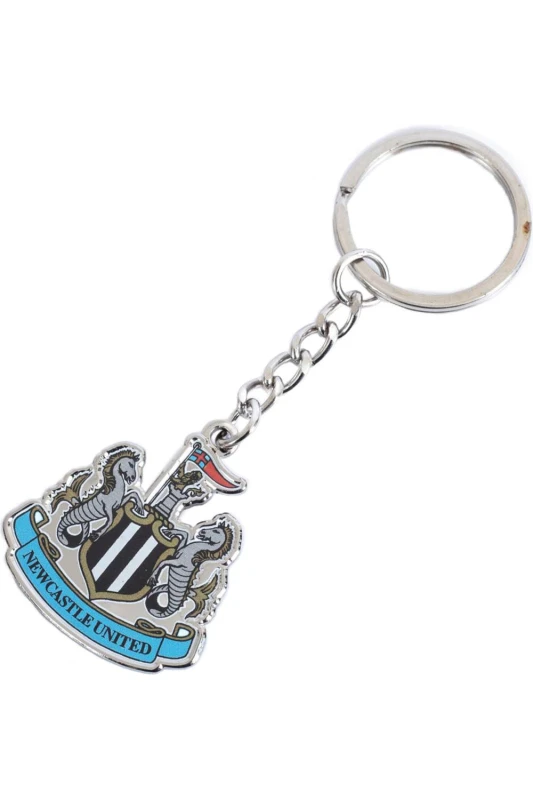 Image of Newcastle United FC Crest Keyring in Mid Blue Mid Blue Unisex One Size