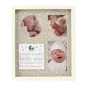 Image of Bambino Triple Aperture Twinkle Little Star Photo Frame