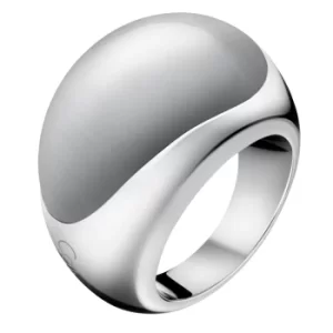 Image of Calvin Klein Ellipse Stainless Steel Ring Ladies Jewellery Large KJ3QWR020108