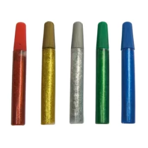 Image of Rapid Glitter Glue Pens, Red, Green, Blue, Gold, Silver