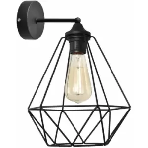 Image of Helam Lighting - Helam Karo Wall Lamp Black 25cm