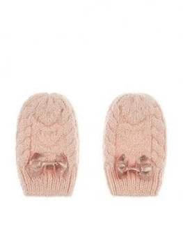 Image of Monsoon Baby Girls Poppy Sparkle Mittens - Pink