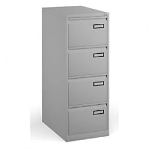 Image of Bisley Filing Cabinet with 4 Lockable Drawers PSF4 470 x 622 x 1321mm Goose Grey
