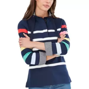 Image of Joules Womens Saunton Funnel Neck Relaxed Fit Sweatshirt UK 14- Bust 39.5' (100cm)