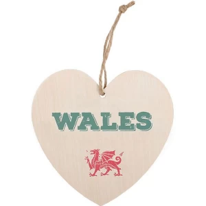 Image of Wales Welsh Hanging Heart Sign