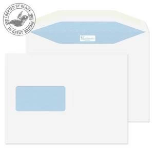 Image of Blake Premium Postfast C5 Gummed 162mm x 238mm 90gm2 Window Mailer