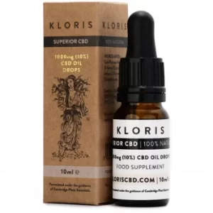 Image of KLORIS 1000mg (10%) CBD Oil Drops 10ml