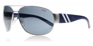 Image of Polo PH3052 Sunglasses Silver 904687 65mm