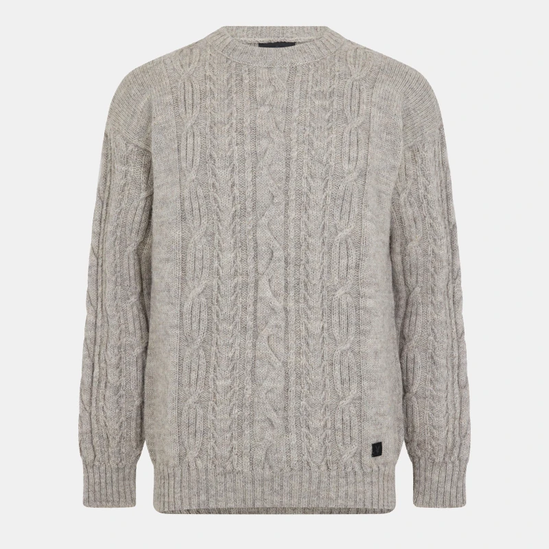 Image of Lyle and Scott Cable Knit Jumper - Beige Beige XS