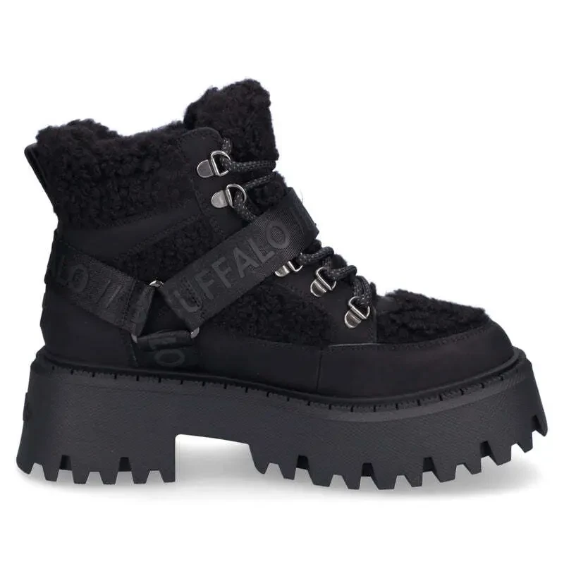 Image of Buffalo Womens boots Buffalo Aspen Com Mid Warm Noir Female 41