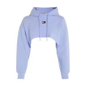 Image of Tommy Jeans Tjw Spr Crp XS Badge Hoodie - Blue