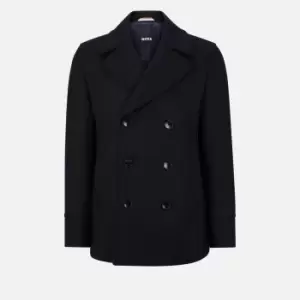 Image of BOSS Black Mens Hyde Peacoat - Dark Blue - EU 48/M