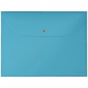 Image of Leitz Cosy Privacy Document Wallet with 2 Pockets A4 - Calm Blue -