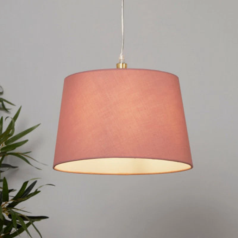 Image of Lighting Collection Tapered Shade Rose unisex 30cm