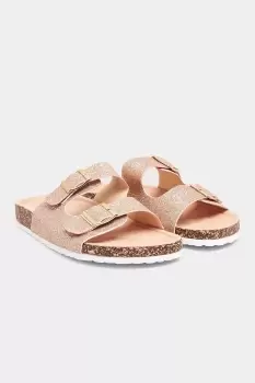 Image of Buckle Strap Footbed Sandals