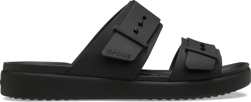Image of Crocs Women Brooklyn Buckle Low Low Sandals Black 8