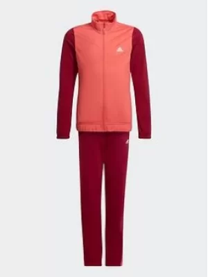 Image of Boys, adidas Essentials Tracksuit, Red, Size 7-8 Years