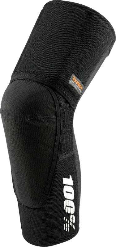 Image of 100% Teratec Plus Bicycle Knee Protectors, black, Size XL for Men