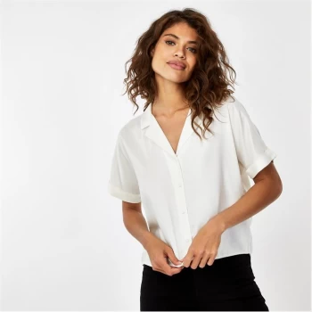 Image of Jack Wills Boxy Revere Shirt - Cream