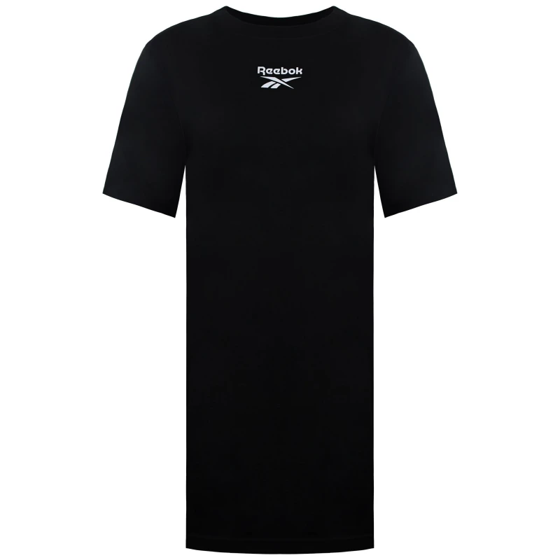 Image of Reebok Tee Dress Womens T-Shirt - Black 4
