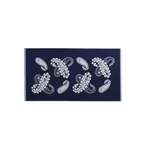 Image of Helena Springfield Paisley Bath Mat, Blue
