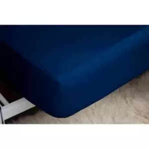 Image of Easy Care Fitted Sheet Double Navy