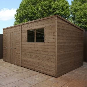 Image of Mercia Pressure Treated Pent Shed - 14' x 6'