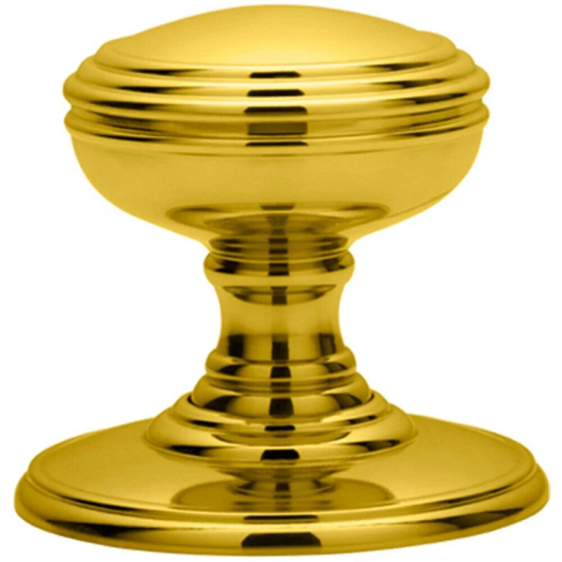 Image of Loops PAIR Textured Mortice Door Knob 70mm Diameter Polished Brass Door Handle Metallics unisex