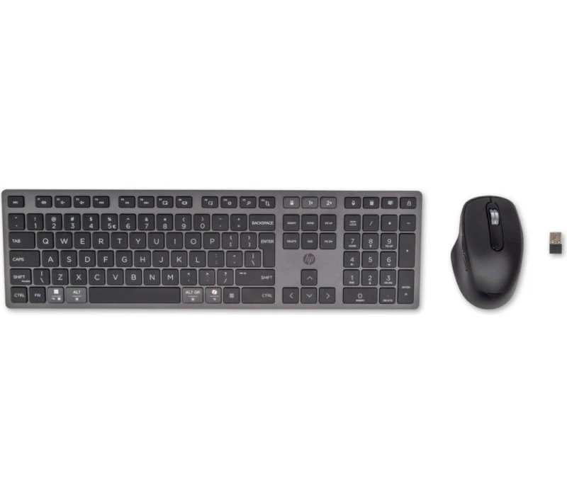 Image of HP 720 Multi-Device Rechargeable Wireless Keyboard & Mouse Set - Black 198122139866