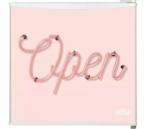 Image of Kuhla KTTF4GB-1025 43L Open Sign Pink Mini Fridge
