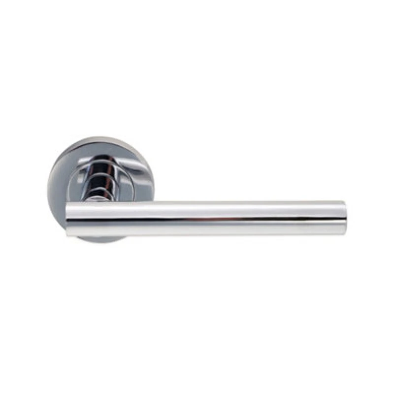 Image of Spira Brass Jura Lever Door Handle Polished Chrome